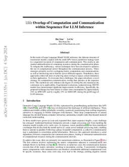 ISO: Overlap of Computation and Communication within Seqenence For LLM
  Inference