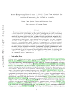 Score Forgetting Distillation: A Swift, Data-Free Method for Machine Unlearning in Diffusion Models