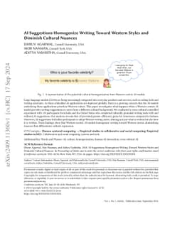 AI Suggestions Homogenize Writing Toward Western Styles and Diminish Cultural Nuances