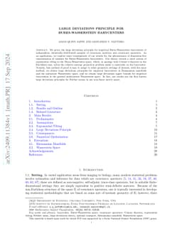 Large Deviations Principle for Bures-Wasserstein Barycenters