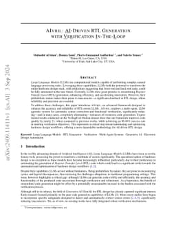 AIvril: AI-Driven RTL Generation With Verification In-The-Loop