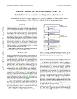 Machine listening in a neonatal intensive care unit