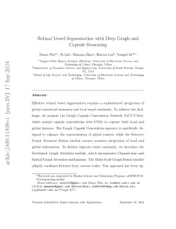 Retinal Vessel Segmentation with Deep Graph and Capsule Reasoning