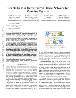 CountChain: A Decentralized Oracle Network for Counting Systems
