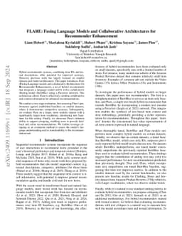 FLARE: Fusing Language Models and Collaborative Architectures for Recommender Enhancement