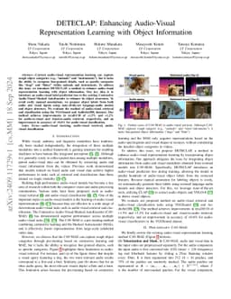 DETECLAP: Enhancing Audio-Visual Representation Learning with Object
  Information