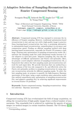 Adaptive Selection of Sampling-Reconstruction in Fourier Compressed
  Sensing