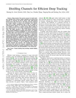 Distilling Channels for Efficient Deep Tracking