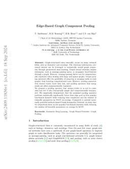 Edge-Based Graph Component Pooling