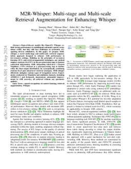M2R-Whisper: Multi-stage and Multi-scale Retrieval Augmentation for Enhancing Whisper