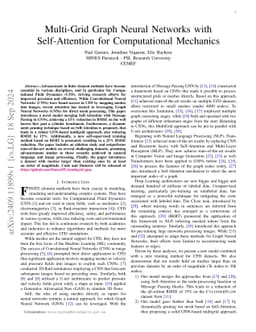 Multi-Grid Graph Neural Networks with Self-Attention for Computational
  Mechanics