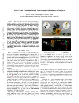 GauTOAO: Gaussian-based Task-Oriented Affordance of Objects