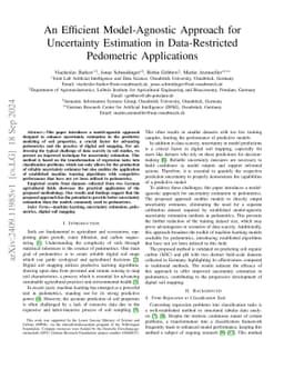 An Efficient Model-Agnostic Approach for Uncertainty Estimation in
  Data-Restricted Pedometric Applications