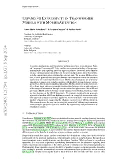 Expanding Expressivity in Transformer Models with MöbiusAttention