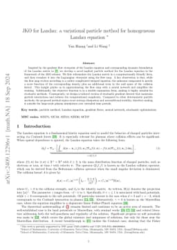 JKO for Landau: a variational particle method for homogeneous Landau
  equation