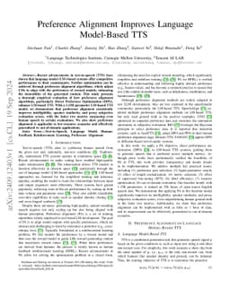 Preference Alignment Improves Language Model-Based TTS