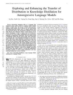 Exploring and Enhancing the Transfer of Distribution in Knowledge
  Distillation for Autoregressive Language Models