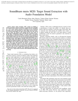 SoundBeam meets M2D: Target Sound Extraction with Audio Foundation Model