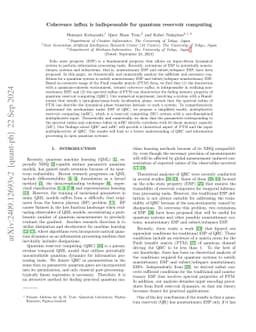 Coherence influx is indispensable for quantum reservoir computing