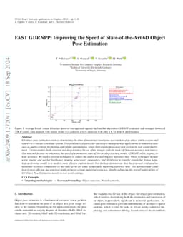 FAST GDRNPP: Improving the Speed of State-of-the-Art 6D Object Pose
  Estimation