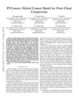 PVContext: Hybrid Context Model for Point Cloud Compression
