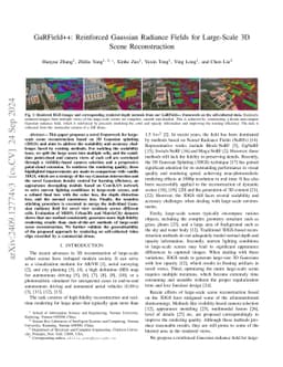 GaRField++: Reinforced Gaussian Radiance Fields for Large-Scale 3D Scene
  Reconstruction