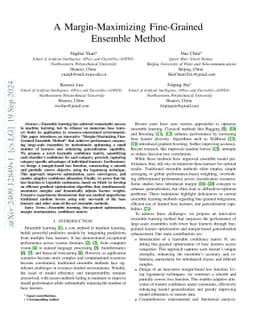 A Margin-Maximizing Fine-Grained Ensemble Method