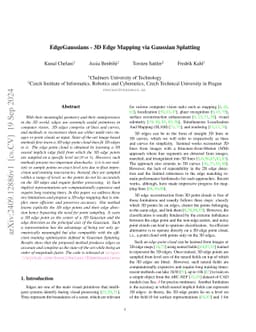 EdgeGaussians -- 3D Edge Mapping via Gaussian Splatting