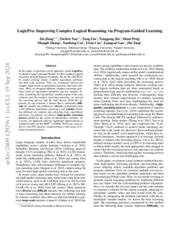 LogicPro: Improving Complex Logical Reasoning via Program-Guided Learning