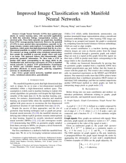 Improved Image Classification with Manifold Neural Networks