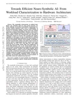 Towards Efficient Neuro-Symbolic AI: From Workload Characterization to
  Hardware Architecture