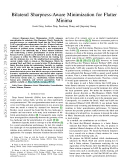 Bilateral Sharpness-Aware Minimization for Flatter Minima