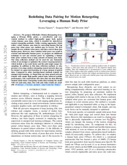 Redefining Data Pairing for Motion Retargeting Leveraging a Human Body
  Prior