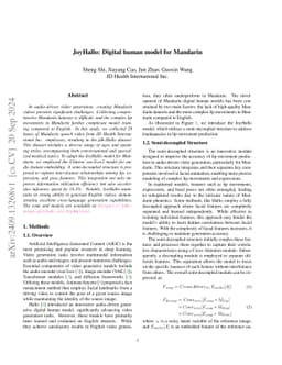 JoyHallo: Digital human model for Mandarin