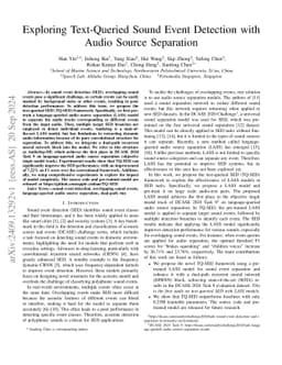 Exploring Text-Queried Sound Event Detection with Audio Source Separation