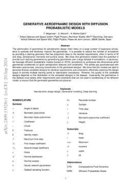 Generative Aerodynamic Design with Diffusion Probabilistic Models