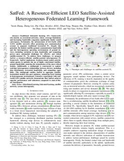 SatFed: A Resource-Efficient LEO Satellite-Assisted Heterogeneous
  Federated Learning Framework