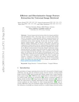 Efficient and Discriminative Image Feature Extraction for Universal
  Image Retrieval
