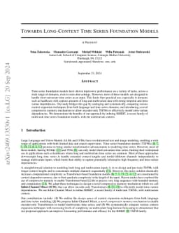 Towards Long-Context Time Series Foundation Models
