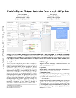 ChainBuddy: An AI Agent System for Generating LLM Pipelines