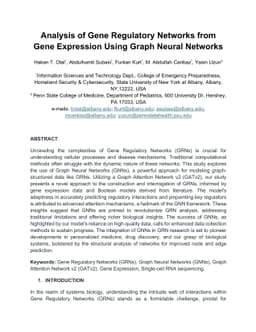 Analysis of Gene Regulatory Networks from Gene Expression Using Graph
  Neural Networks