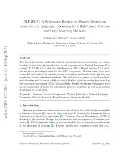 NLP4PBM: A Systematic Review on Process Extraction using Natural
  Language Processing with Rule-based, Machine and Deep Learning Methods