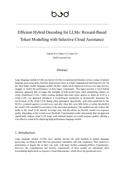 Efficient Hybrid Inference for LLMs: Reward-Based Token Modelling with
  Selective Cloud Assistance