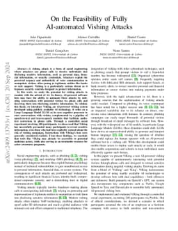 On the Feasibility of Fully AI-automated Vishing Attacks