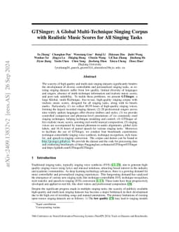 GTSinger: A Global Multi-Technique Singing Corpus with Realistic Music Scores for All Singing Tasks