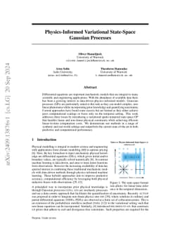 Physics-Informed Variational State-Space Gaussian Processes