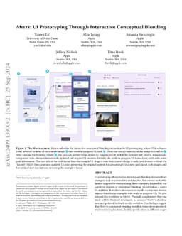 Misty: UI Prototyping Through Interactive Conceptual Blending