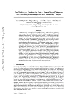 One Model, Any Conjunctive Query: Graph Neural Networks for Answering
  Complex Queries over Knowledge Graphs
