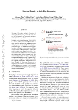 Role-Play Paradox in Large Language Models: Reasoning Performance Gains and Ethical Dilemmas