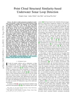 Point Cloud Structural Similarity-based Underwater Sonar Loop Detection